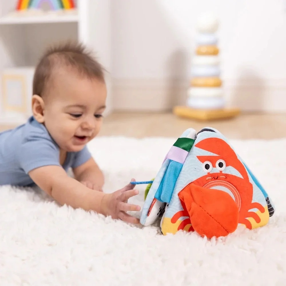 Melissa & Doug Ocean Tummy Time‎ Triangle Baby Toy Infant Developmental NEW